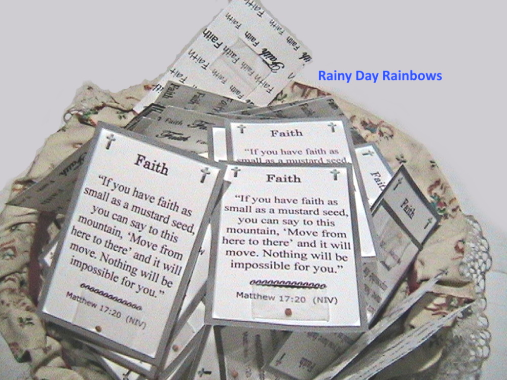 mustard seed faith card refills at rainy day rainbows