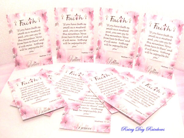 mustard seed faith cancer awareness cards