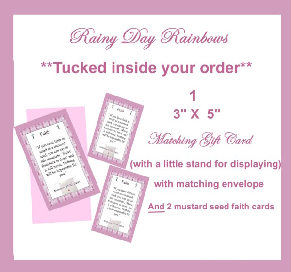100 Faith As Small As A Mustard Seed Cards for Spring, Mountain Moving Faith, Handmade, Mustard Seed Parable Matthew 17:20, Expect Miracles - Image 5