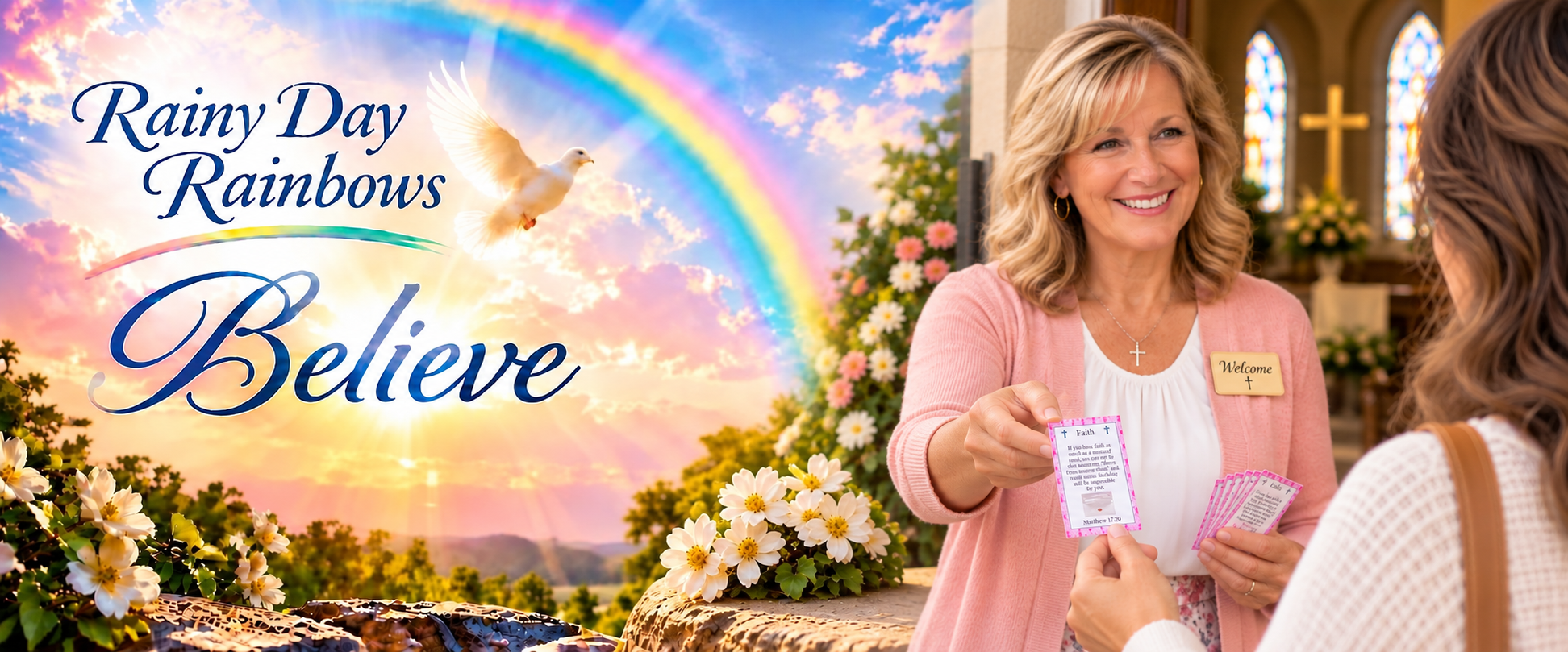 Rainy Day Rainbows Banner